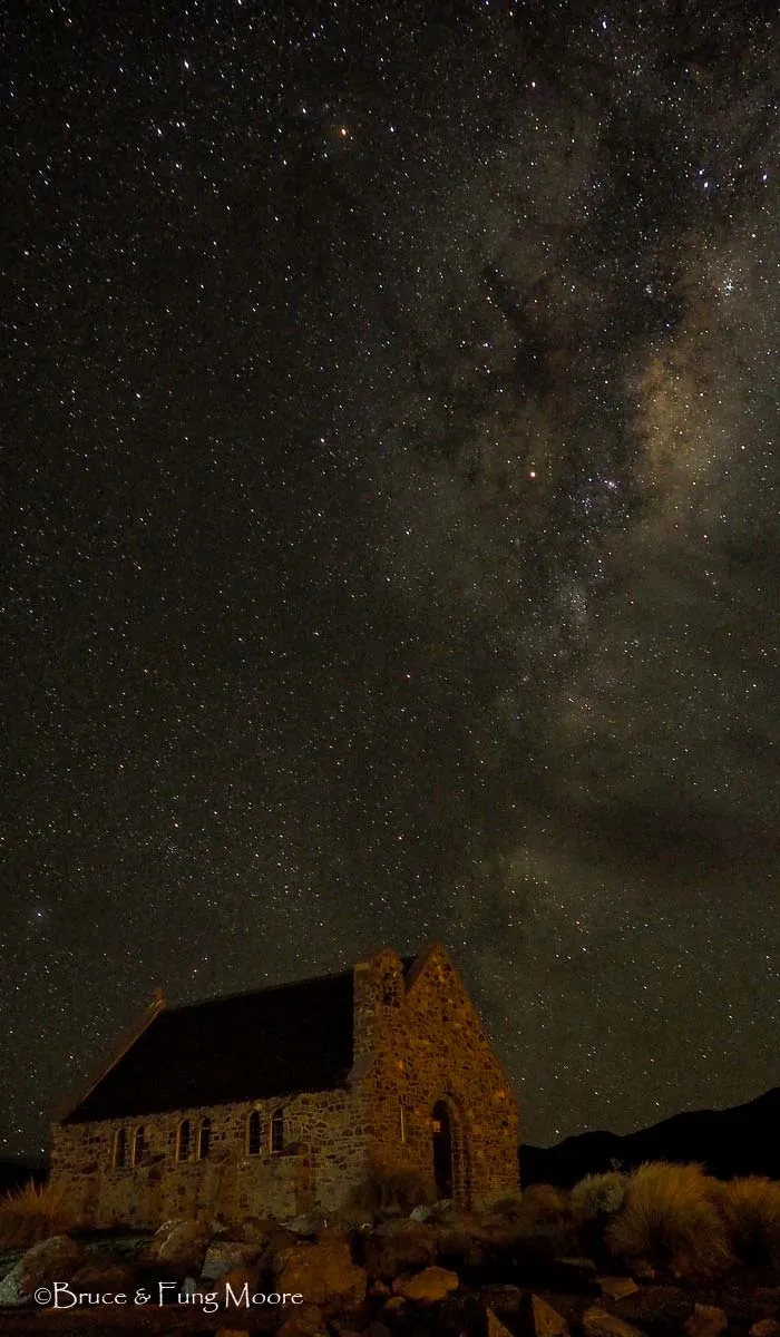 The Church of the Good Shepherd under the milky way, Tekapo
