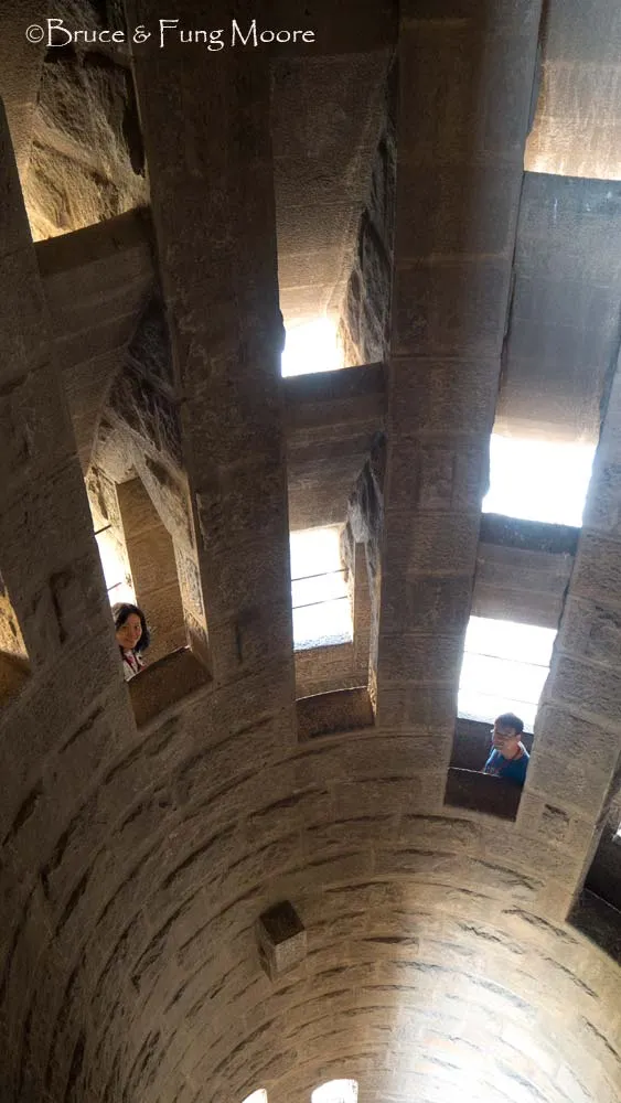 Going down... Round and round Descending from the Nativity Facade