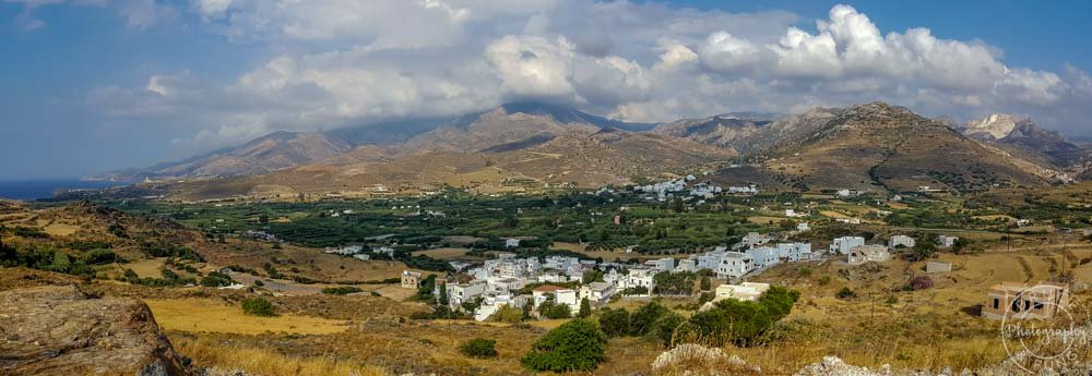 A fertile valley on the northwestern coast of Naxos