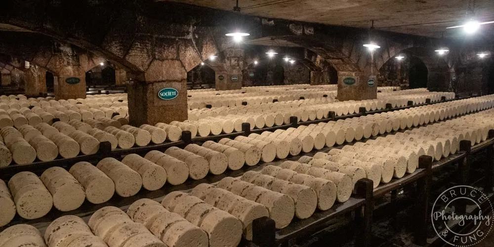 A "Ripening" Room in the Société Roquefort caves. 