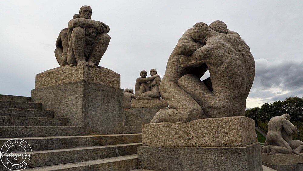 Statues at Vigeland Sculpture Park in Frogner Park