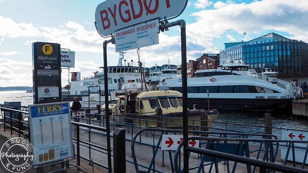 the Bygdøyfergene (boat to the museums)